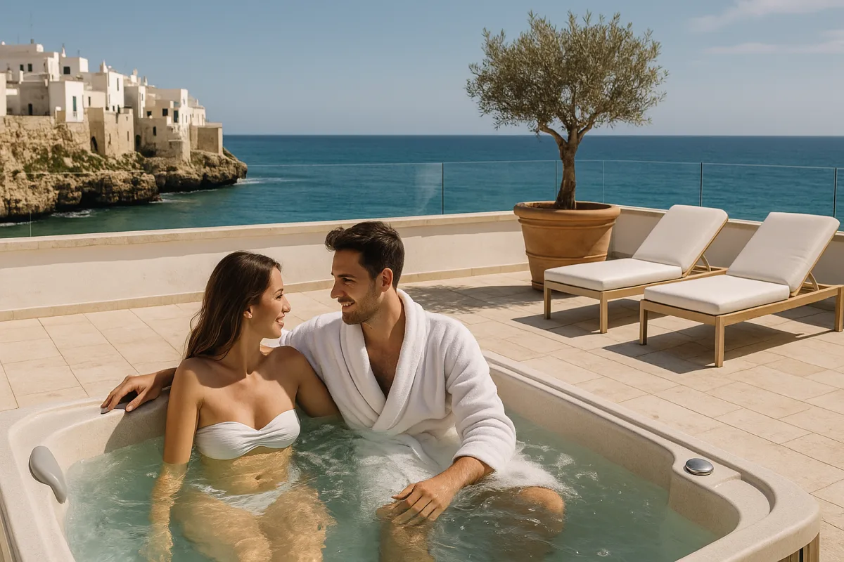 Weekend romantico in Puglia con spa vista mare: l’hotel segreto che conquista le coppie