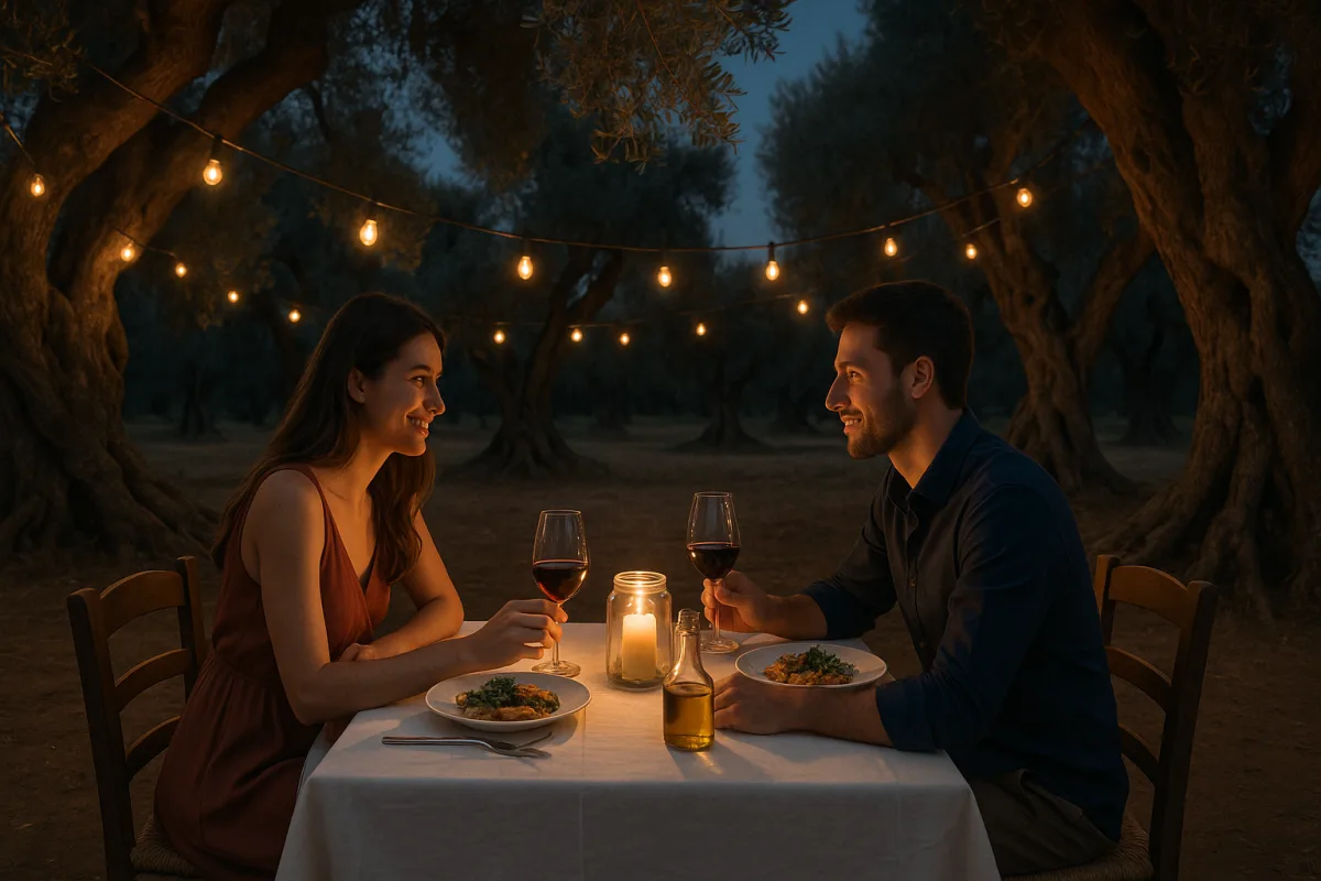 Cena romantica tra ulivi secolari in Puglia: perché questa esperienza fa innamorare ancora di più