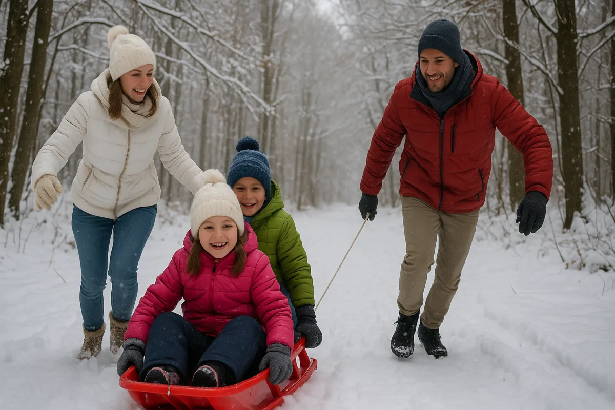 Settimana bianca per famiglie in Puglia tra boschi della Daunia: neve e divertimento inaspettati a pochi minuti dal mare