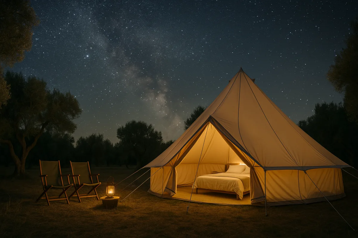 Perché prenotare una notte sotto le stelle nei glamping pugliesi? Tutto il fascino della natura senza rinunce
