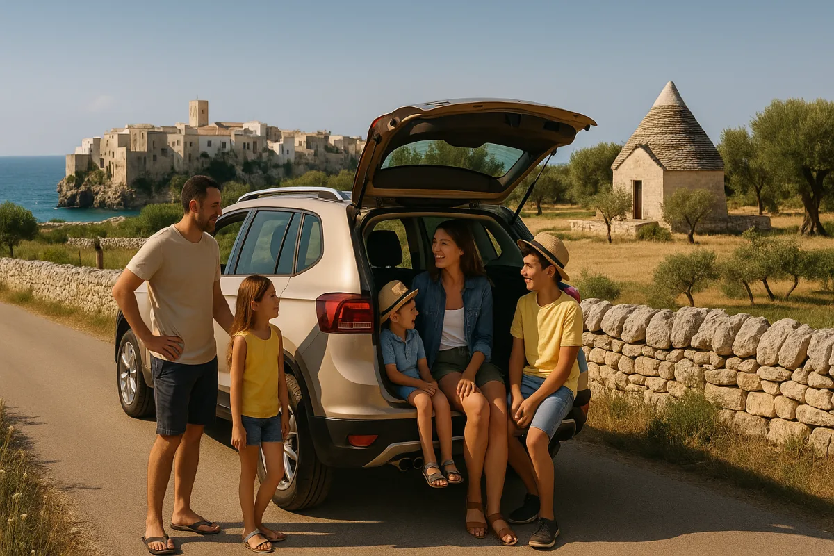 Puglia in auto con la famiglia: il tour completo tra mare, borghi e masserie