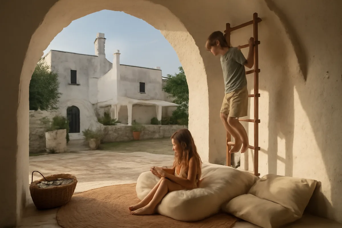 Masseria in Puglia con bambini: gli spazi che i genitori non si aspettano di trovare