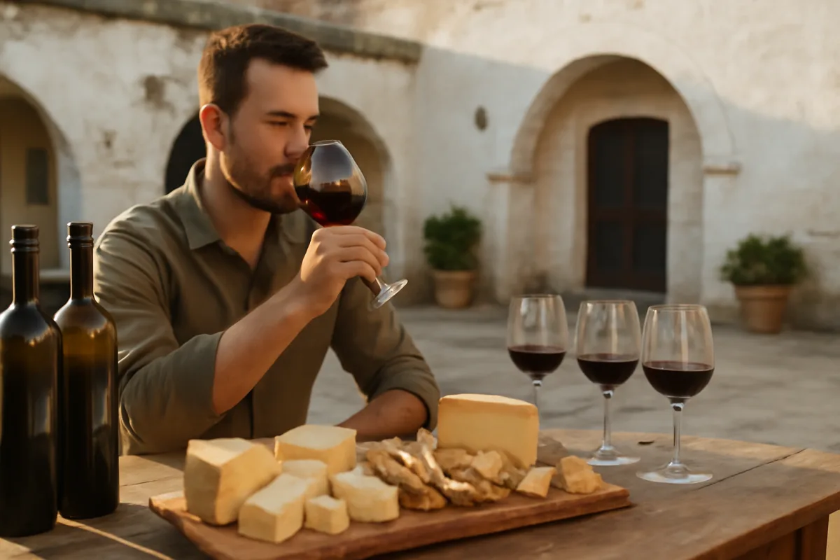 Degustazione vini in masseria pugliese: l'abbinamento con i formaggi che pochi propongono