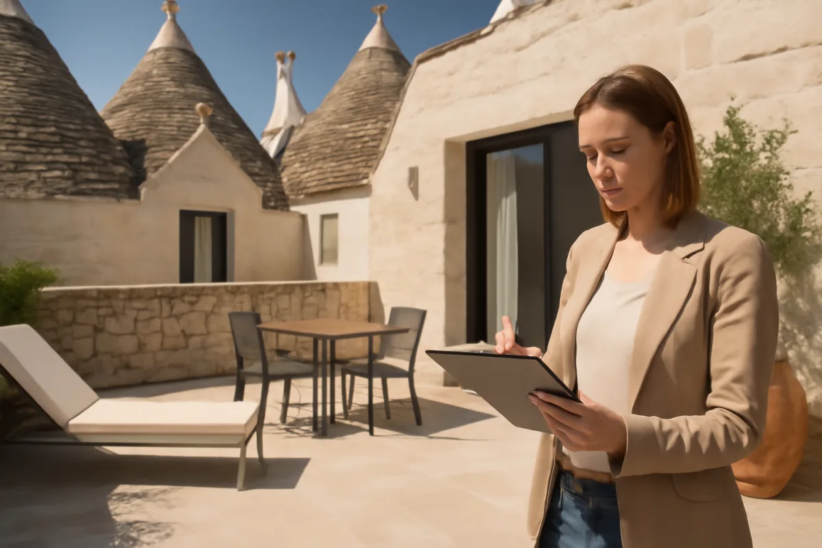 Suite con terrazza privata tra i trulli: cosa verificare prima di confermare